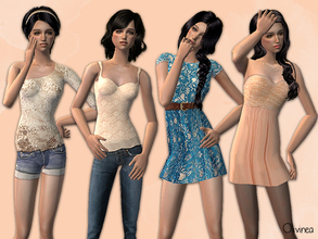 Sims 2 — Complicated by olcia_olivinea — Set of four everyday outfits, maternity friendly. For adult and young adult Sim
