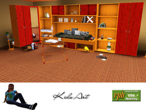 Sims 3 — Teenroom kids art by ruhrpottbobo — Teenroom kids art, nice room for cool teens, special bed and special dresser