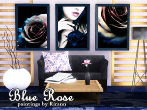 Sims 3 — Blue Rose by Rirann — Blue Rose Paintings by Rirann 3 in 1 TSRAA