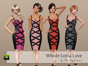 Sims 3 — Whole Lotta Love by MissDaydreams — Tight pencil dress. It will give your Sims little bit of rock and some