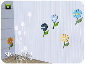 Sims 3 — Little Bubbles Wall Flower #1 by SIMcredible! — by SIMcredibledesigns.com available at TSR