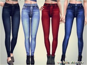 Sims 3 — ~Highwaisted faded jeans~ by Icia23 — New highwaisted jeans, with faded recolorable and ancle zipper details.