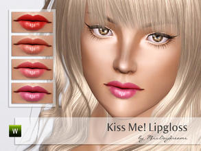 Sims 3 — Kiss Me! Lipgloss by MissDaydreams — Kiss Me! Lipgloss comes with a delicate gloss and lovely colours! Hope you