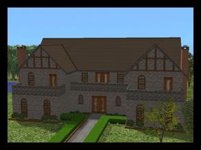 Sims 2 — Dunbrough Cottage by former_ussr2 — Inspired by estates in the countryside of Great Britain. Base-game content.