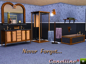 Sims 3 — Never Forget.  Classic Bathroom by Canelline — I present to you a bathroom, classic style, at a very affordable