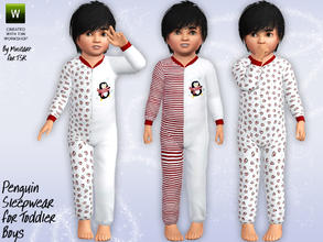Sims 3 — Penguin Sleepwear by minicart — Warm and snuggly penguin themed sleepwear for your male toddlers. This item