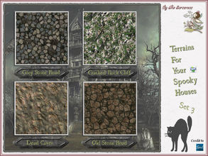 Sims 2 — Terrains for Spooky Houses Set 3 by thesorceress — Another set of Terrainpaints to shape and landscapes your