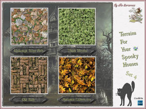 Sims 2 — Terrains for Spooky Houses Set 4 by thesorceress — The 4th set of Terrainpaints to shape and landscapes your