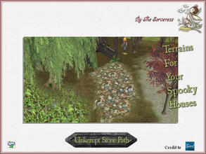 Sims 2 —  JJs Unkempt Stone Path by thesorceress — The 4th set of Terrainpaints to shape and landscapes your lots as you