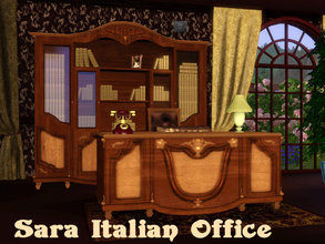 Sims 3 — Sara Italian Office by Flovv — A classical italian style office with some very special objects in it. Check out