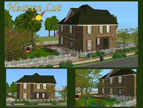 Sims 2 — evi2s Heaven Lot by evi — A family lot surrounding with flowers, trees and all kind of plants. It is perfect