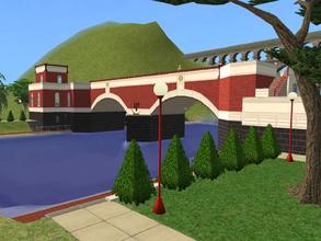 Sims 2 — Bridge of Bricks by juhhmi — Bridge building experiment and example for a Sims 2 building contest I\'m running