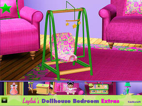 Sims 3 — Laylah's Dollhouse Swing by Cashcraft — The ergonomic design of this swing's seat mimics the curve of your arms,