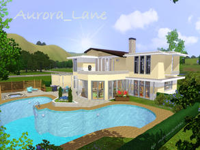 Sims 3 — Aurora_Lane by matomibotaki — Luxury, comfy suburban house, in bright colors, lovely designed and lots of rooms,