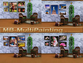 Sims 3 — MB-MultiPainting by matomibotaki — MB-MultiPainting, new mesh with 5 different paintings, with famous bildings,