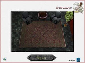 Sims 2 — JJs Haunting rugs 001 by thesorceress — Worn and grimy rugs for your Spooky Houses ;) The
