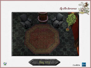 Sims 2 — JJs Haunting rugs 003 by thesorceress — Worn and grimy rugs for your Spooky Houses ;) The