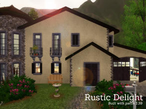 Sims 3 — Rustic Delight by Angela — This is a medium size house for your single sim or newly weds. House contains: