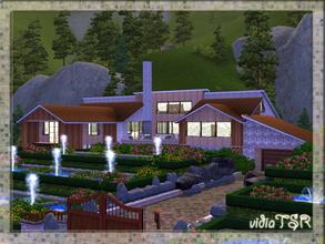 Sims 3 — V | 22 by vidia — This House has 4 bedrooms, 5 bathrooms and 3 other rooms, a garage and a very big garden. This