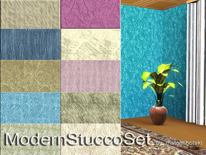 Sims 3 — ModernStuccoSet by matomibotaki — ModernStuccoSet with 11 individual paint-pattern in one set, each with 2