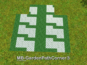 Sims 3 — MB-GardenPathCorner3 by matomibotaki — MB-GardenPathCorner3, part of the - MB-GardenPathSet - with 2 recolorable