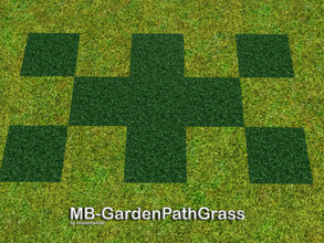 Sims 3 — MB-GardenPathGrass by matomibotaki — MB-GardenPathGrass, part of the - MB-GardenPathSet - with 1 recolorable