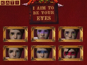 Sims 2 — I Aim To Be Your Eyes - Ryan Ross Eye Makeup by K A T ! — Here\'s a set of former Panic! At the Disco member
