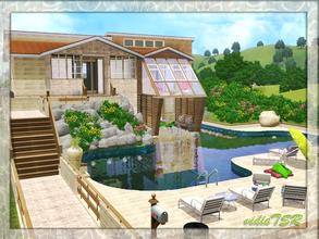 Sims 3 — V | 24 by vidia — The house has 2 bedrooms, 3 bathrooms, study room, living room and kitchen. This house has two