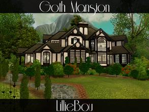 Sims 3 — Goth Mansion by lilliebou — This house was built especially for Daftalan and the Goth family from Sunset Valley.