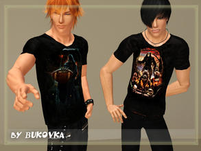 Sims 3 — T- shirt Bony by bukovka — T-shirts with the effect of 3D. Fashionable and stylish clothing for men. You do not