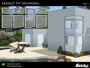 Sims 3 — Perfect Fit Windows by Mutske — Do you have the problem of non fittable blinds? Need any modern window? Or both?