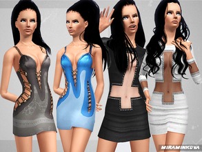 Sims 3 — Belive In Yourself Set by miraminkova — Dare to look different in one of these eccentric dresses! Which one