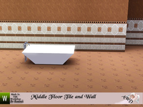 Sims 3 — Italian tile by Rosieuk — Italian style tile by Rosieuk @ TSR Bathroom wall and floor tiles; this set has three