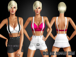 Sims 3 — High Rise Bodysuit Short by saliwa — Short Bodysuit for your sims with high quality texturing.