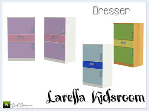 Sims 3 — Larella Kidsroom Dresser by BuffSumm — Part of the *Larella Kidsroom* ***TSRAA***