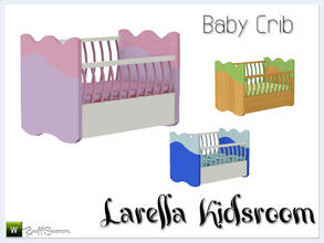 Sims 3 — Larella Kidsroom Crib by BuffSumm — Part of the *Larella Kidsroom* ***TSRAA***