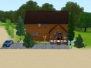 Sims 3 — Sunset Bay 600 by Silerna — Sunset Bay 600 is a lovely forest house for your sims. It's ideal for a family of