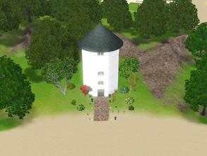 Sims 3 — Marble Street 38 by Silerna — An old Lighthouse transformed to home!There's a different room on each level: