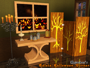 Sims 3 — Balete Halloween Corner by Majuchan — Want to have Halloween decorations on your house that does NOT scream