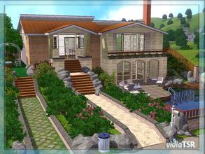 Sims 3 — V | 25 by vidia — This modern and luxurious villa has two floors. It is a big house and is partly furnished. It