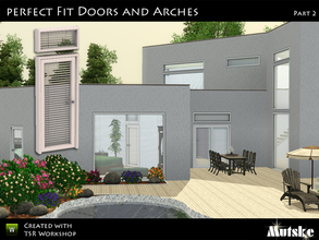 Sims 3 — Perfect Fit Doors and Arches by Mutske — This is the set with the matching doors and arches for the Perfect