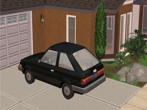 Sims 2 — MFG Maxi Hatchbak Recolor Black by mightyfaithgirl — Can\'t afford a better car than a cheapo Hatchbak? well now