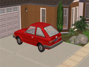 Sims 2 — MFG Maxi Hatchbak Recolor Red by mightyfaithgirl — Tired of driving around in a old crap car but can\'t afford a