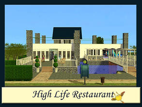 Sims 2 — evi2s High Life restaurant by evi — It is a...\"Night Out Fun\" for all ages. A posh restaurant as