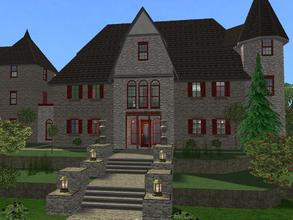 Sims 2 — Forgottengraves Mansion by juhhmi — Archeologist Viktor Farvext once moved to this medieval house with his