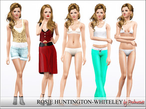 Sims 3 — Rosie Huntington-Whiteley by Pralinesims — Rosie Huntington-Whiteley, the beautiful model and actress, now as a
