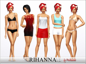 Sims 3 — Rihanna by Pralinesims — Robyn Rihanna Fenty, the beautiful singer, now as a sim! For more informations about