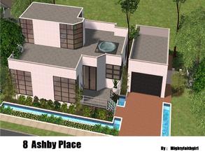 Sims 2 — 8 Ashby Place by mightyfaithgirl — Modern 1 story with 2 bedrooms on main floor with optional bedroom or office