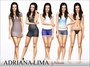 Sims 3 — Adriana Lima by Pralinesims — Adriana Francesca Lima Jaric;, the beautiful model, now as a sim! For more