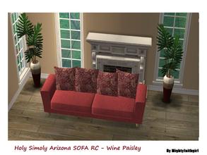 Sims 2 — MFG Holy Simoly Arizona Sofa Recolor - Wine Paisley - 0 by mightyfaithgirl — Wine with Paisley Recolor of Holy